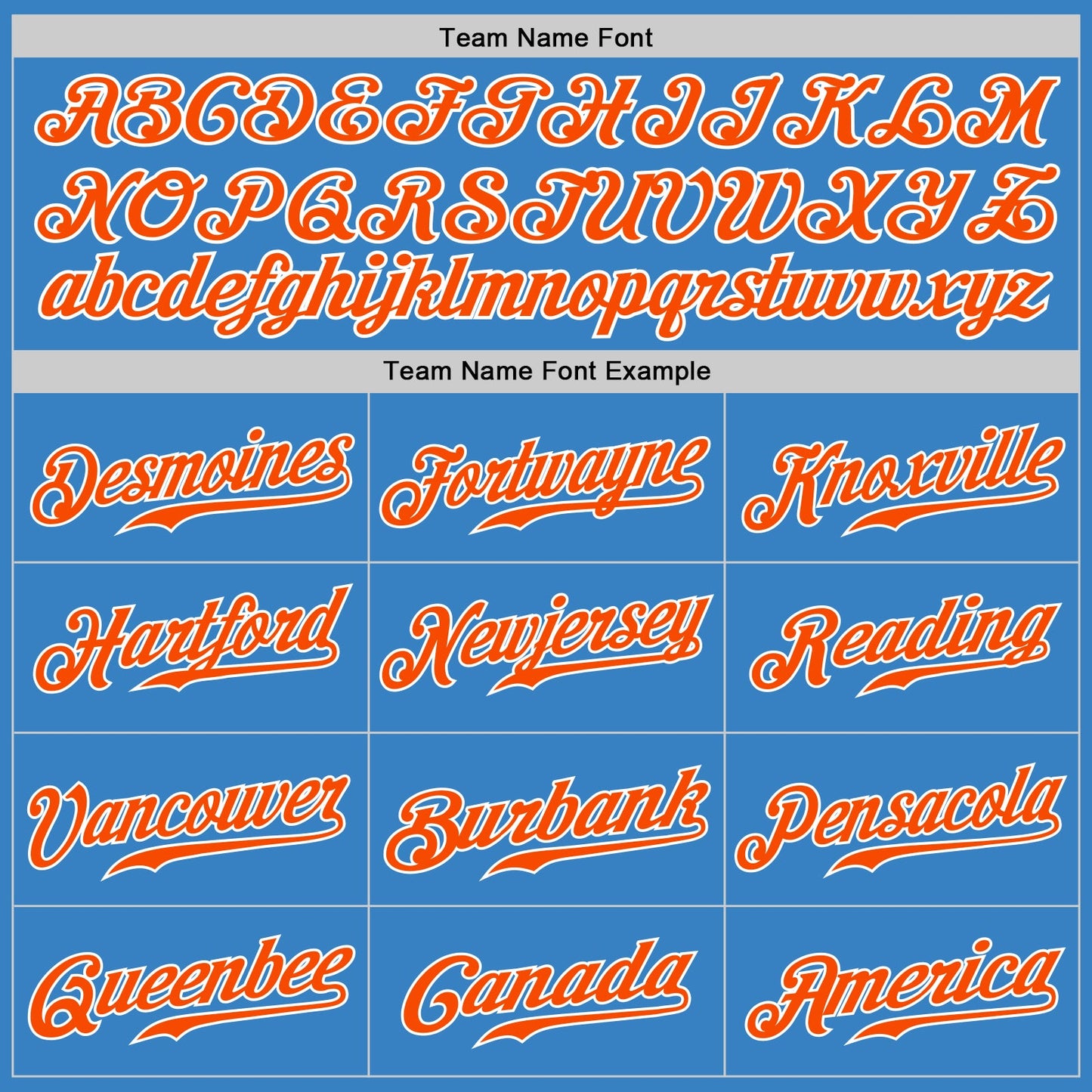 Custom Powder Blue Orange-White Authentic Split Fashion Baseball Jersey view 5