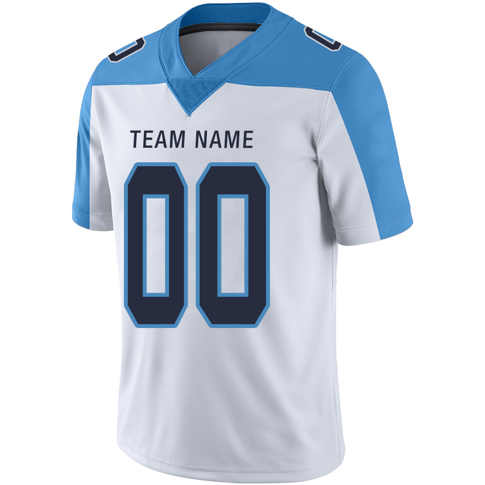 Custom T.Titans Stitched American Football Jerseys Personalize Birthday Gifts White Jersey view 4
