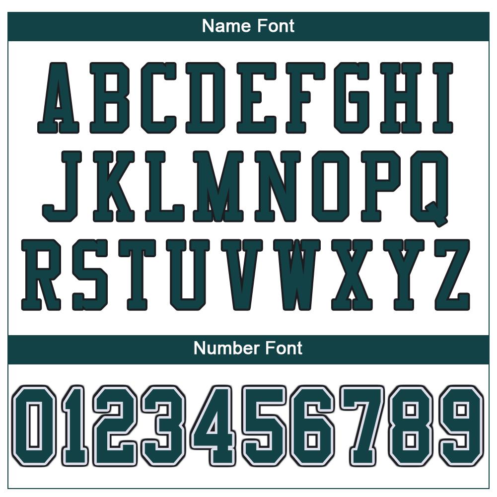 Custom White Midnight Green-Black Mesh Authentic Football Jersey view 5