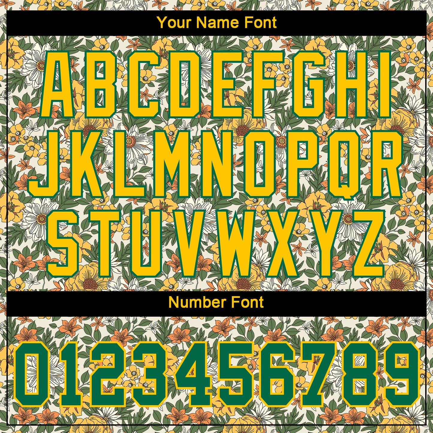 Custom White Kelly Green-Gold 3D Pattern Design Flowers Authentic Baseball Jersey view 5
