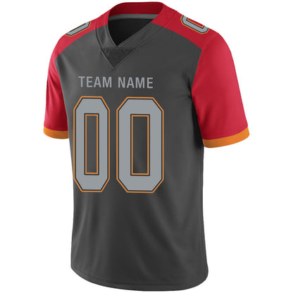 Custom TB.Buccaneers Football Jerseys Team Player or Personalized Design Your Own Name for Men's Women's Youth Jerseys Red view 5