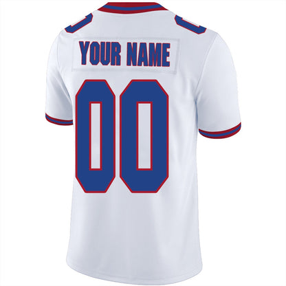 Custom NY.Giants Football Jerseys Team Player or Personalized Design Your Own Name for Men's Women's Youth Jerseys Navy view 8