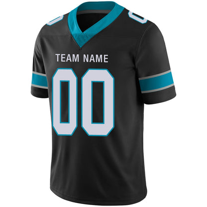 Custom C.Panthers Football Jerseys Team Player or Personalized Design Your Own Name for Men's Women's Youth Jerseys Blue view 7