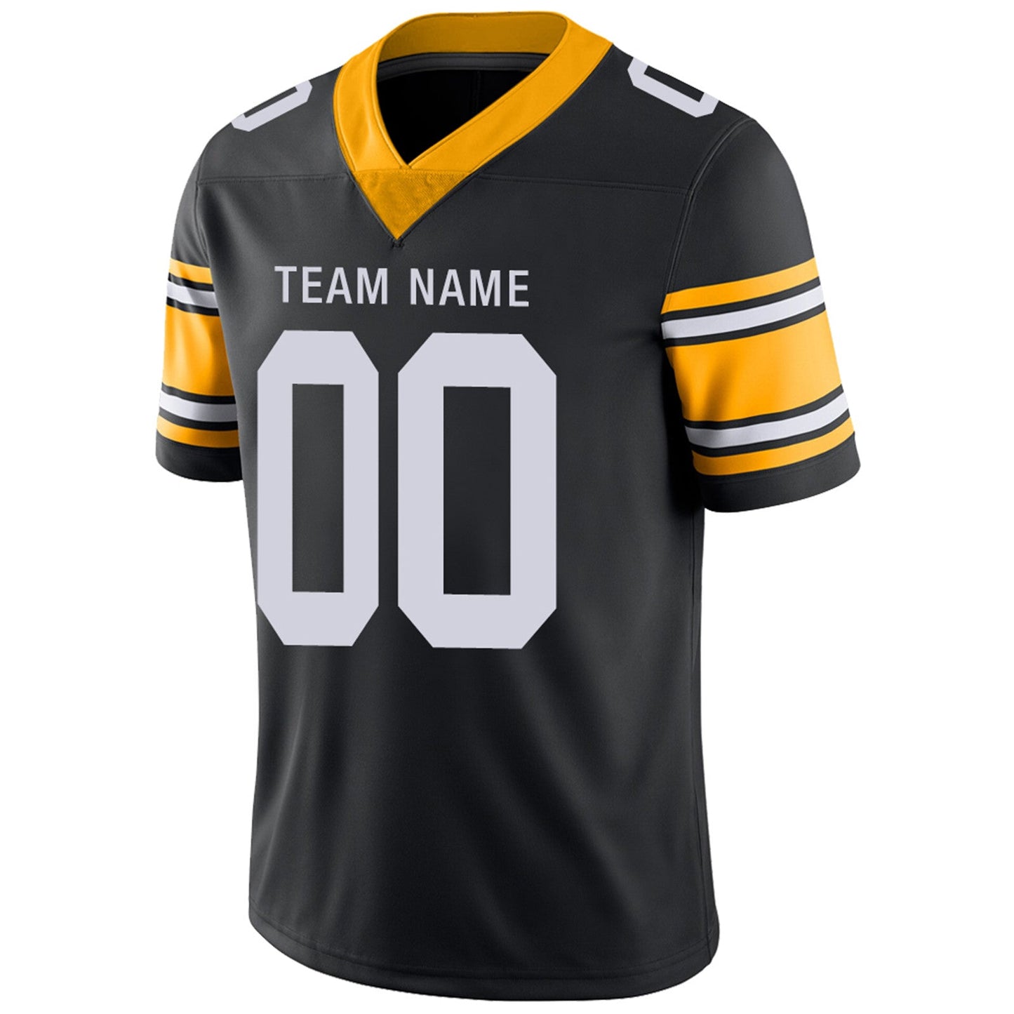 Custom P.Steelers Football Jerseys Team Player or Personalized Design Your Own Name for Men's Women's Youth Jerseys Black view 6