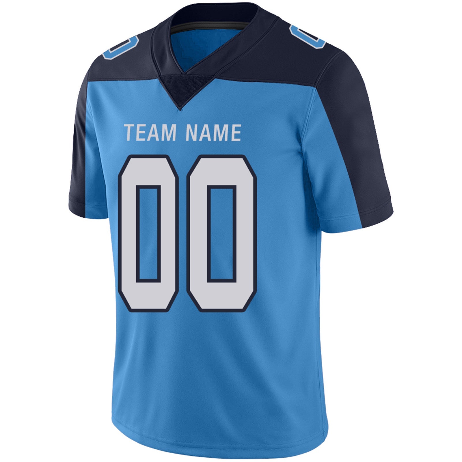 Custom T.Titans Football Jerseys Team Player or Personalized Design Your Own Name for Men's Women's Youth Jerseys Navy view 7