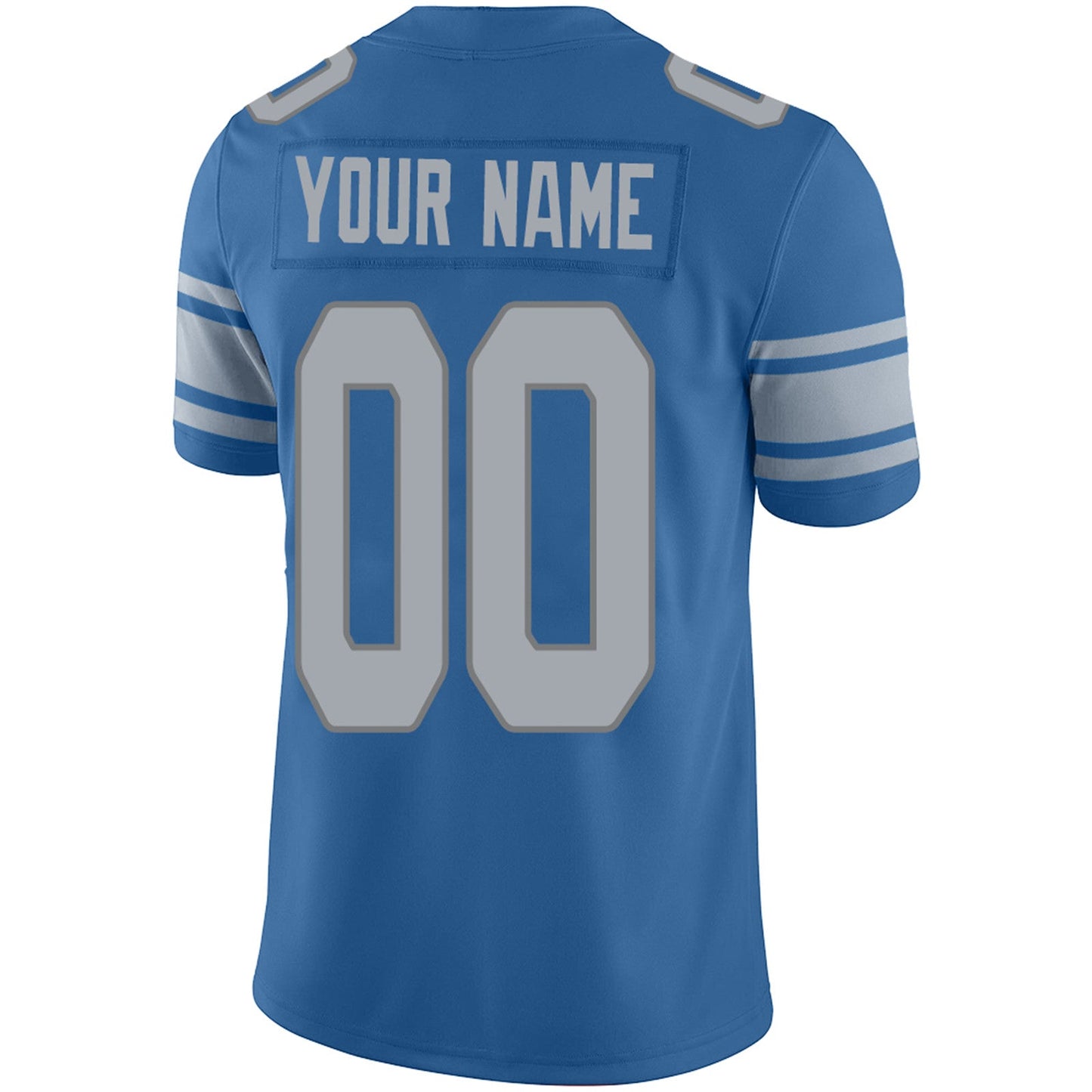 Custom D.Lions Football Jersey Team Player or Personalized Design Your Own Name for Men's Women's Youth Jerseys Blue view 7