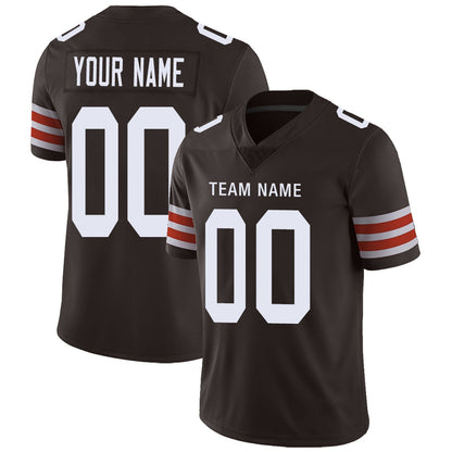 Custom C.Browns Football Jersey Team Player or Personalized Design Your Own Name for Men's Women's Youth Jerseys Brown - Main View