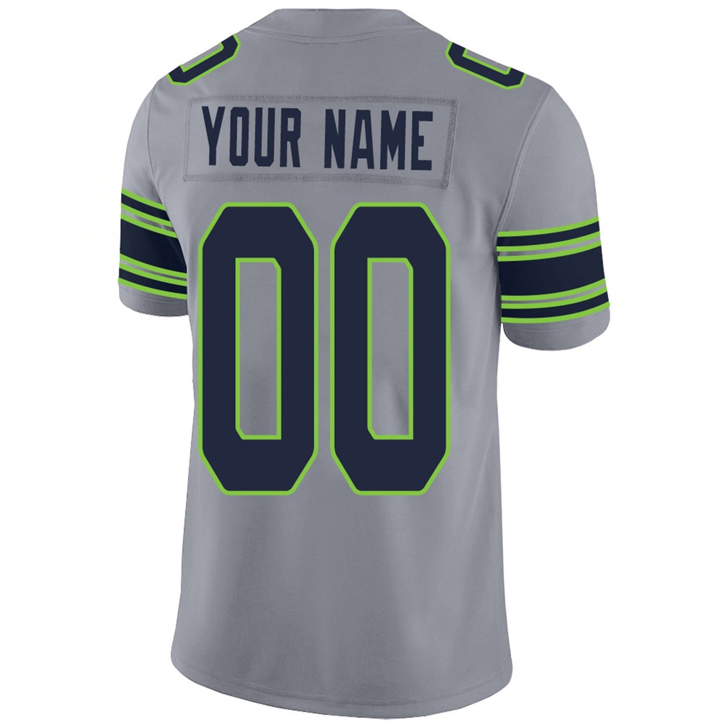 Custom S.Seahawks Football Jerseys Team Player or Personalized Design Your Own Name for Men's Women's Youth Jerseys Navy view 7