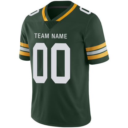Custom GB.Packers Football Jerseys Team Player or Personalized Design Your Own Name for Men's Women's Youth Jerseys Green view 7
