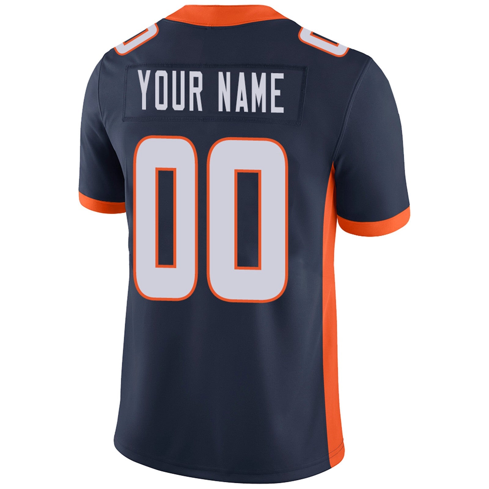 Custom D.Broncos Football Jerseys Team Player or Personalized Design Your Own Name for Men's Women's Youth Jerseys Orange view 7