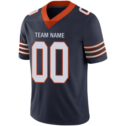 Custom C.Bears Football Jerseys Team Player or Personalized Design Your Own Name for Men's Women's Youth Jerseys Navy view 7