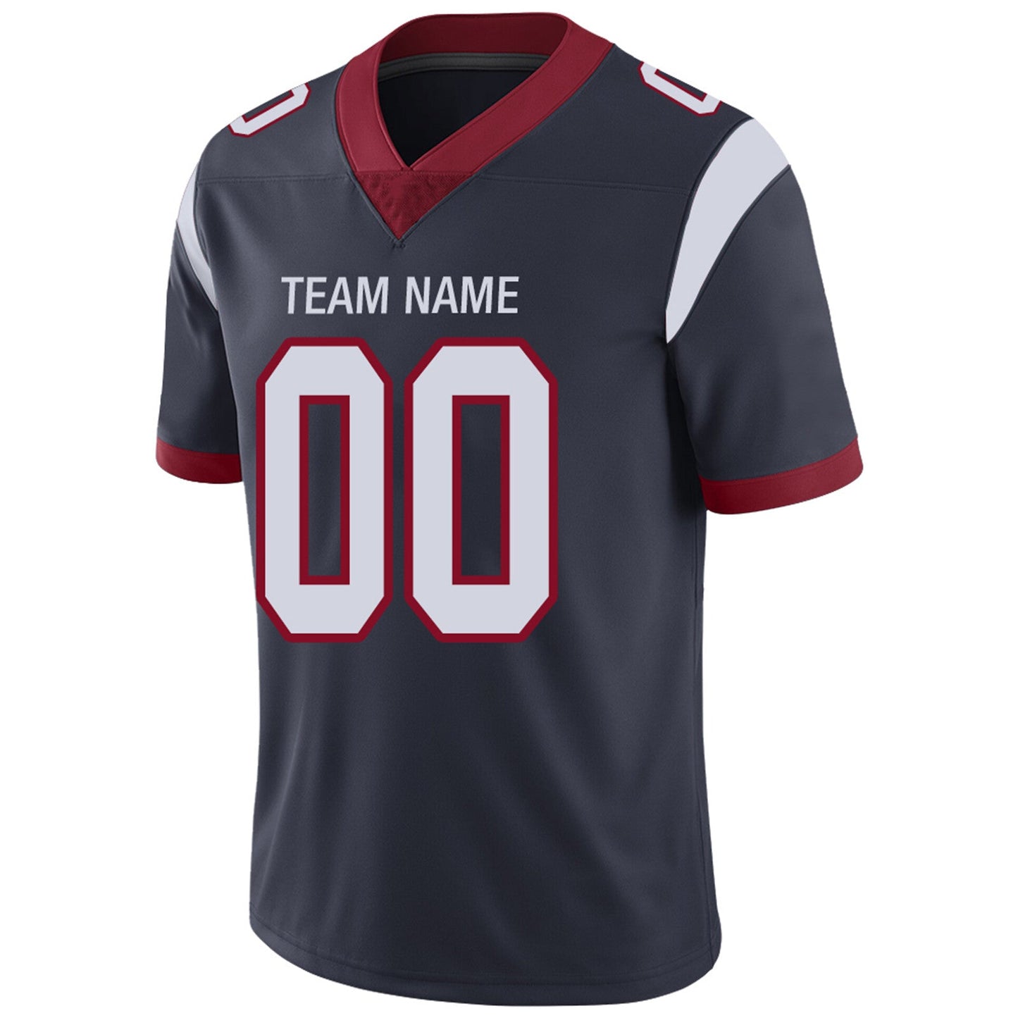 Custom H.Texans Football Jerseys Team Player or Personalized Design Your Own Name for Men's Women's Youth Jerseys Navy view 7