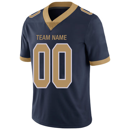 Custom LA.Chargers Football Jerseys Team Player or Personalized Design Your Own Name for Men's Women's Youth Jerseys Navy view 7