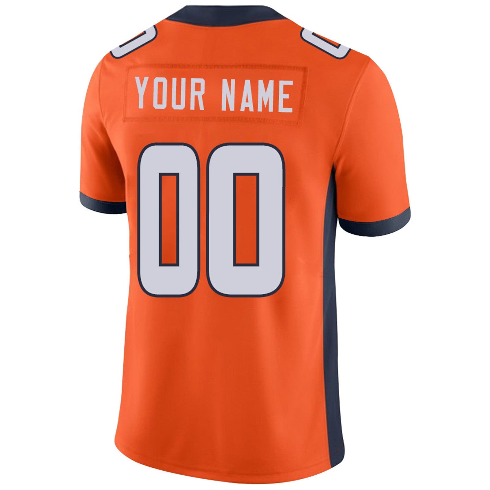 Custom D.Broncos Football Jerseys Team Player or Personalized Design Your Own Name for Men's Women's Youth Jerseys Orange view 9