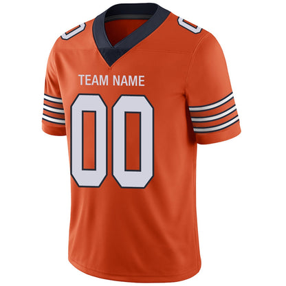 Custom C.Bears Football Jerseys Team Player or Personalized Design Your Own Name for Men's Women's Youth Jerseys Navy view 9