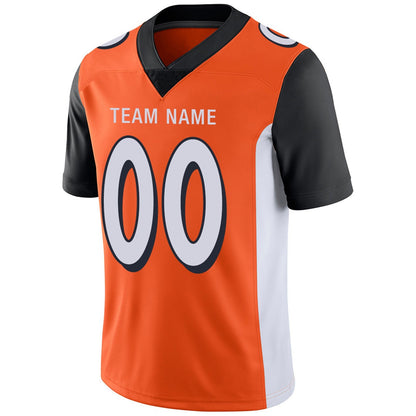Custom C.Bengals Football Jerseys Team Player or Personalized Design Your Own Name for Men's Women's Youth Jerseys Orange view 7