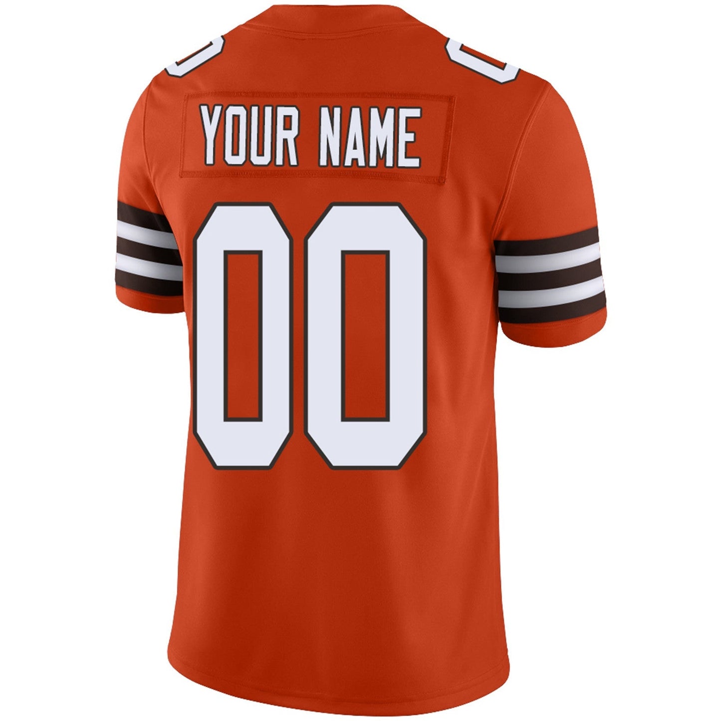 Custom C.Browns Football Jersey Team Player or Personalized Design Your Own Name for Men's Women's Youth Jerseys Brown view 8