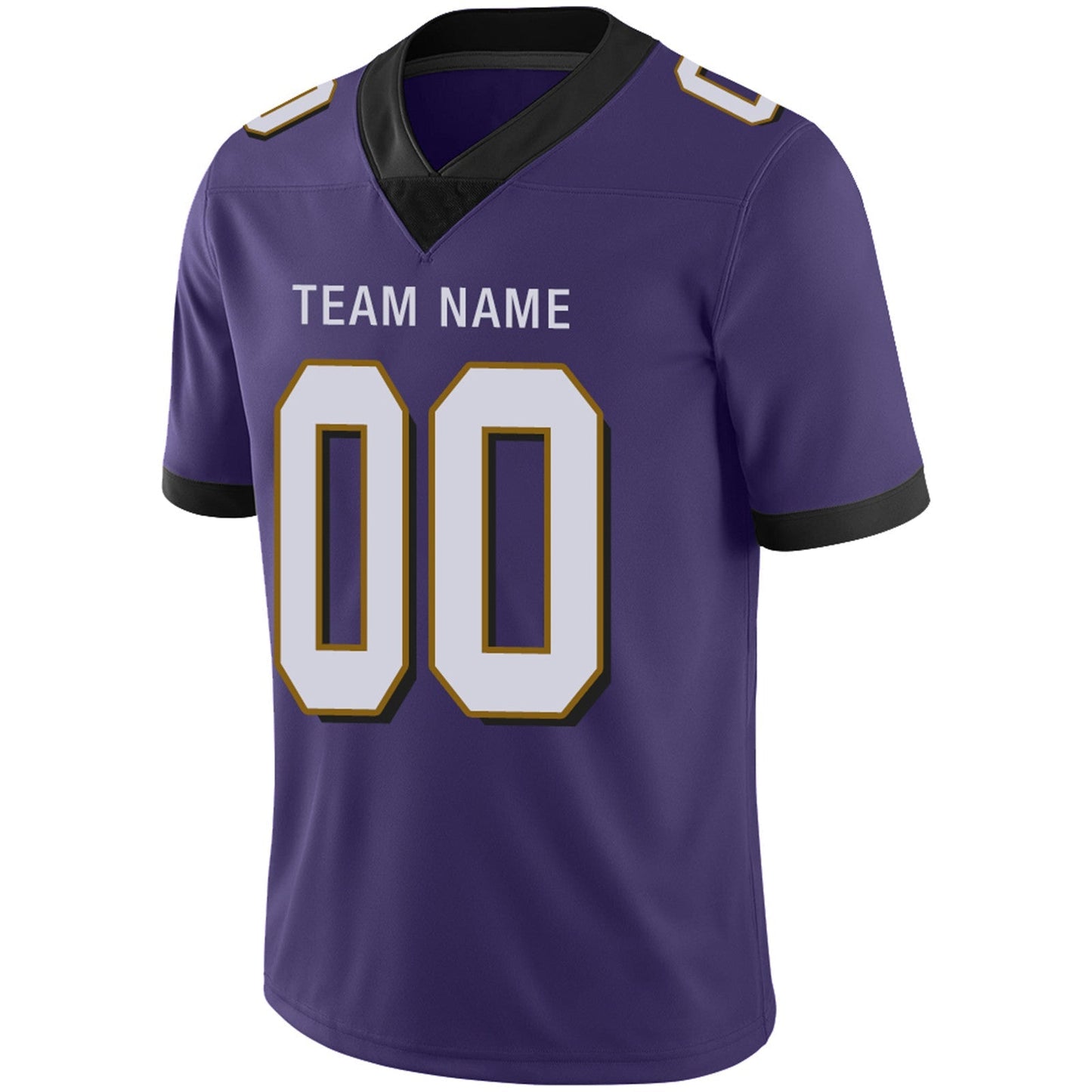 Custom B.Ravens Football JerseyS Team Player or Personalized Design Your Own Name for Men's Women's Youth Jerseys Purple view 10
