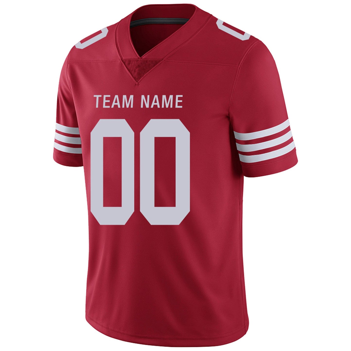 Custom SF.49ers Football Jerseys Team Player or Personalized Design Your Own Name for Men's Women's Youth Jerseys Red view 10