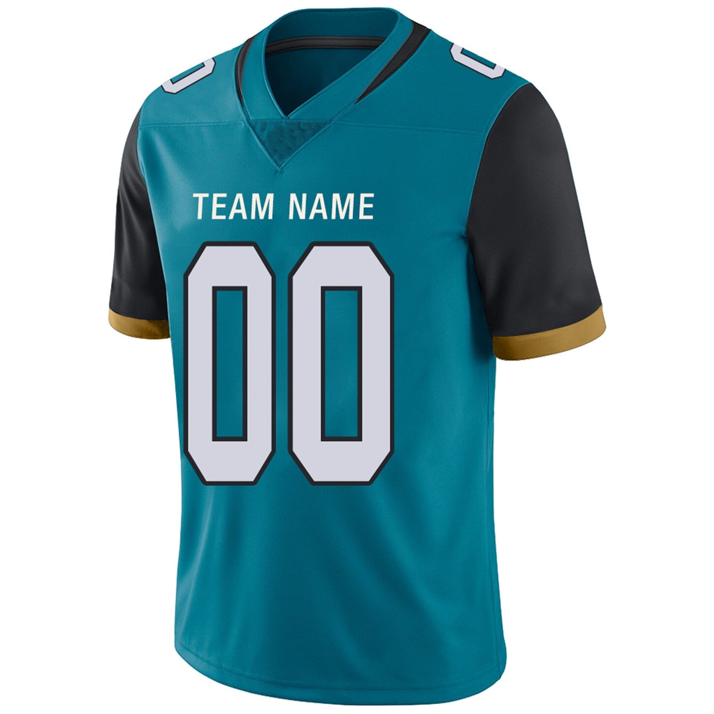 Custom J.Jaguars Football Jerseys Team Player or Personalized Design Your Own Name for Men's Women's Youth Jerseys Teal view 5