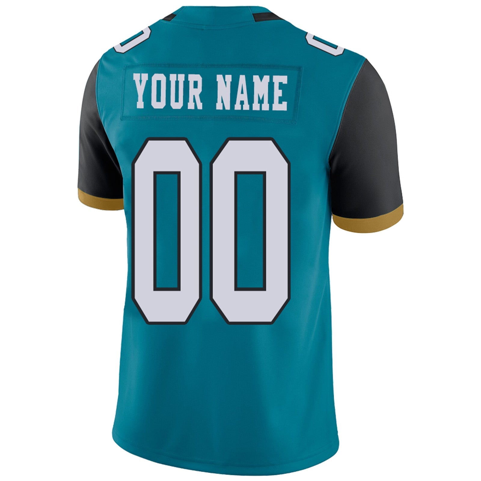 Custom J.Jaguars Football Jerseys Team Player or Personalized Design Your Own Name for Men's Women's Youth Jerseys Teal view 3