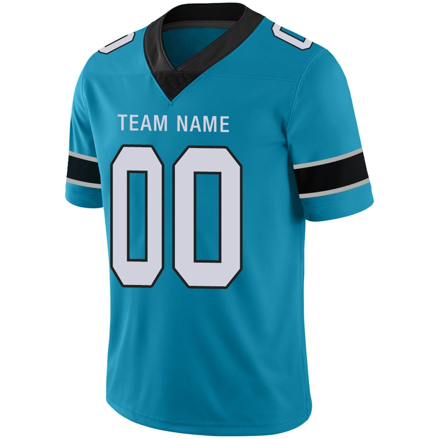 Custom C.Panthers Football Jerseys Team Player or Personalized Design Your Own Name for Men's Women's Youth Jerseys Blue view 9