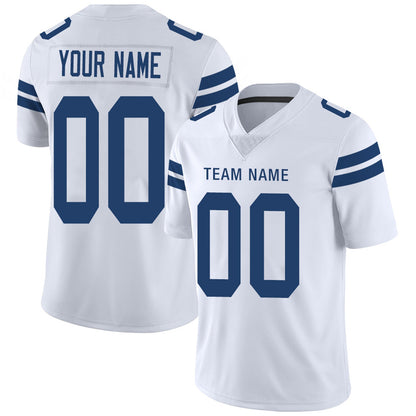 Custom IN.Colts Football Jerseys Team Player or Personalized Design Your Own Name for Men's Women's Youth Jerseys Royal view 2