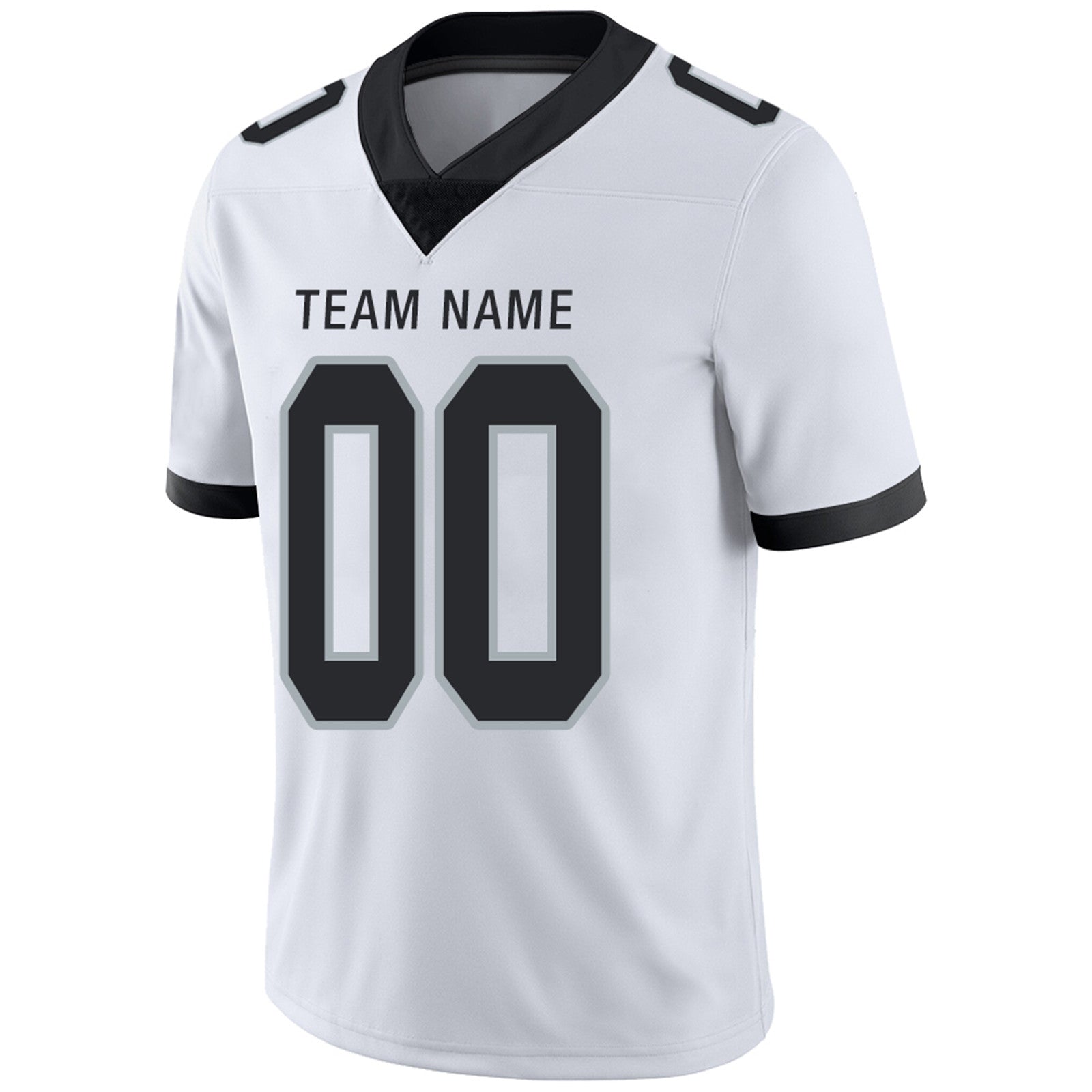 Custom L.Raiders Football Jerseys Team Player or Personalized Design Your Own Name for Men's Women's Youth Jerseys Black view 8