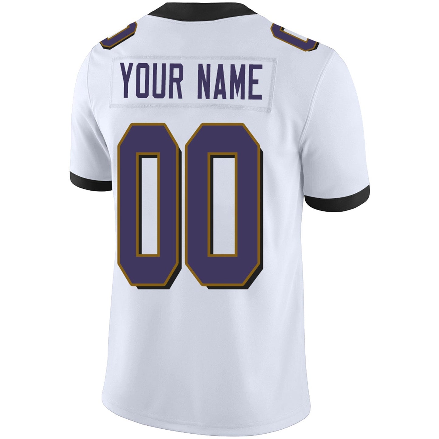 Custom B.Ravens Football JerseyS Team Player or Personalized Design Your Own Name for Men's Women's Youth Jerseys Purple view 11
