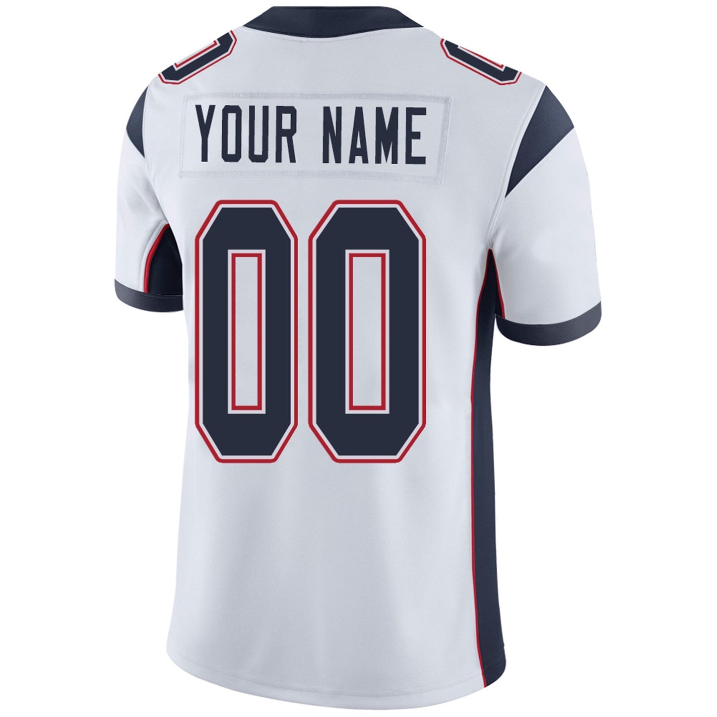 Custom NE.Patriots Football Jerseys Team Player or Personalized Design Your Own Name for Men's Women's Youth Jerseys Navy view 10