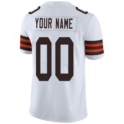 Custom C.Browns Football Jersey Team Player or Personalized Design Your Own Name for Men's Women's Youth Jerseys Brown view 10