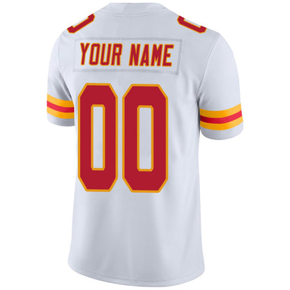 Custom KC.Chiefs Football Jerseys Team Player or Personalized Design Your Own Name for Men's Women's Youth Jerseys Red view 7