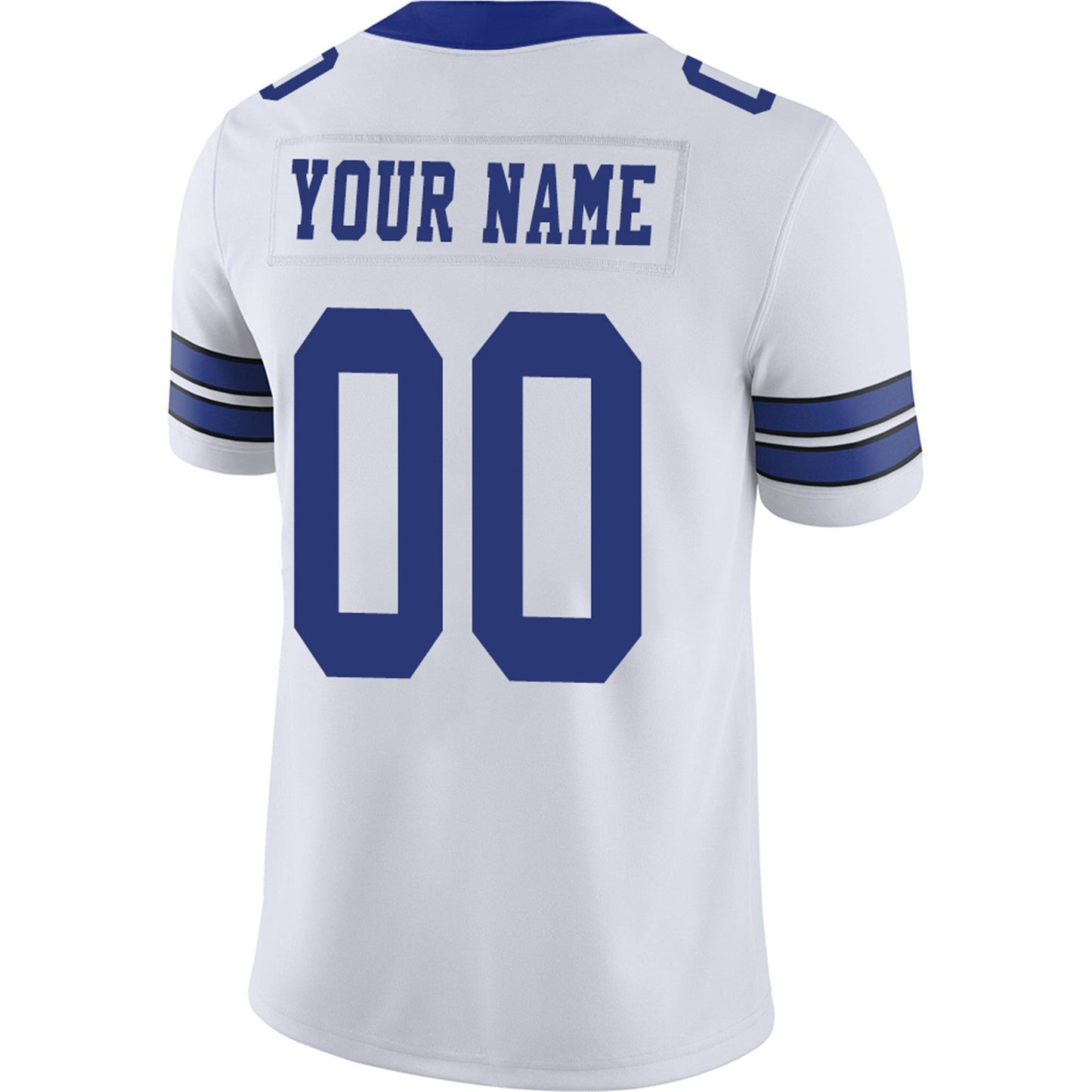 Custom D.Cowboys Football Jerseys Team Player or Personalized Design Your Own Name for Men's Women's Youth Jerseys Navy view 10