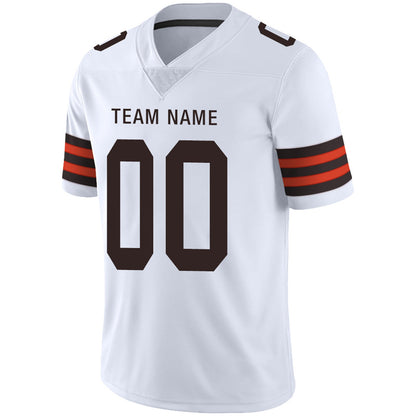 Custom C.Browns Football Jersey Team Player or Personalized Design Your Own Name for Men's Women's Youth Jerseys Brown view 11