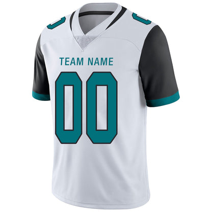 Custom J.Jaguars Football Jerseys Team Player or Personalized Design Your Own Name for Men's Women's Youth Jerseys Teal view 8