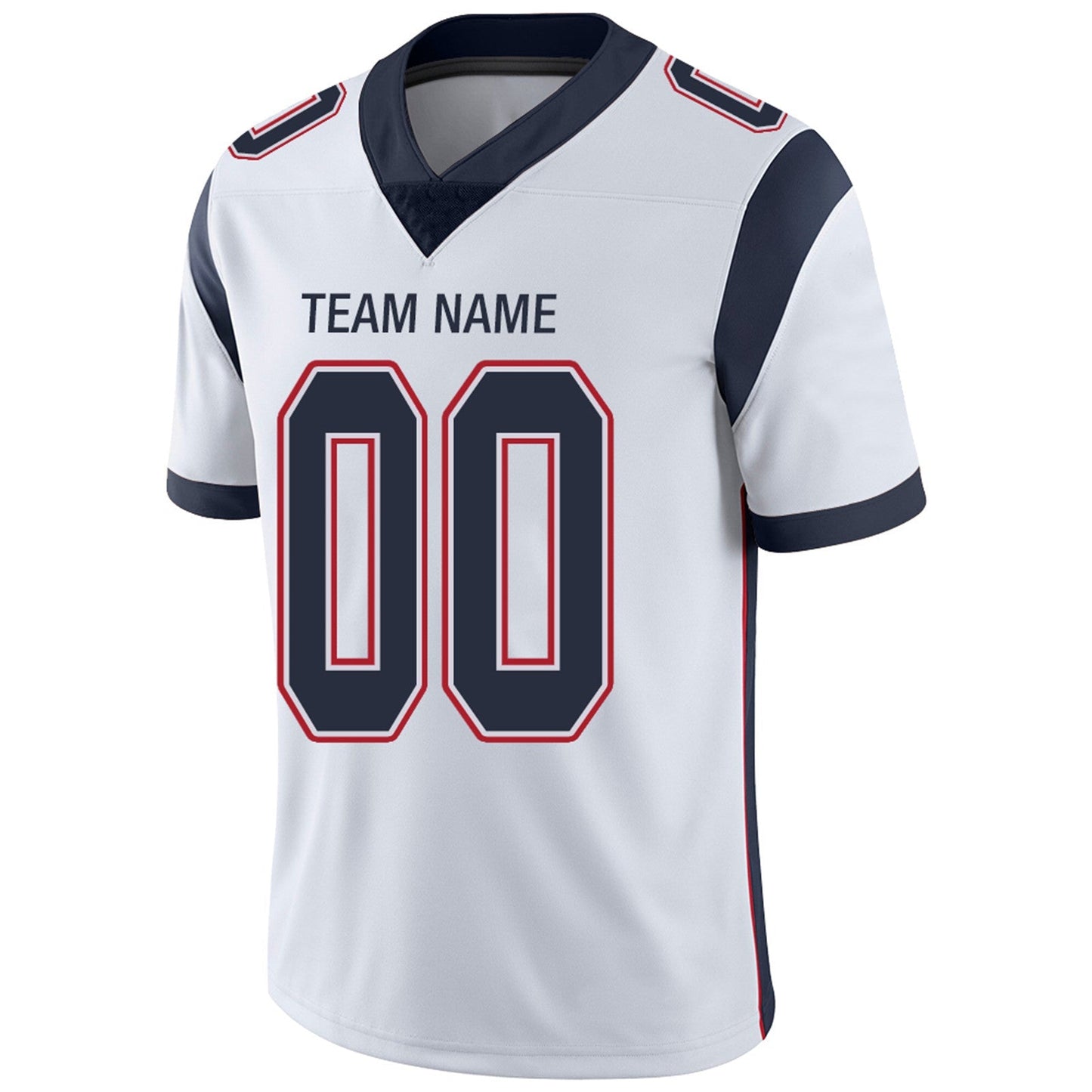 Custom NE.Patriots Football Jerseys Team Player or Personalized Design Your Own Name for Men's Women's Youth Jerseys Navy view 11