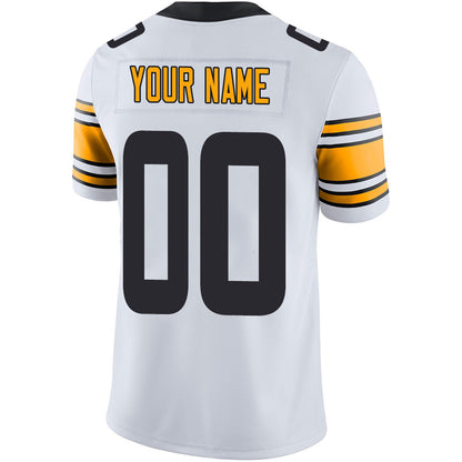 Custom P.Steelers Football Jerseys Team Player or Personalized Design Your Own Name for Men's Women's Youth Jerseys Black view 7