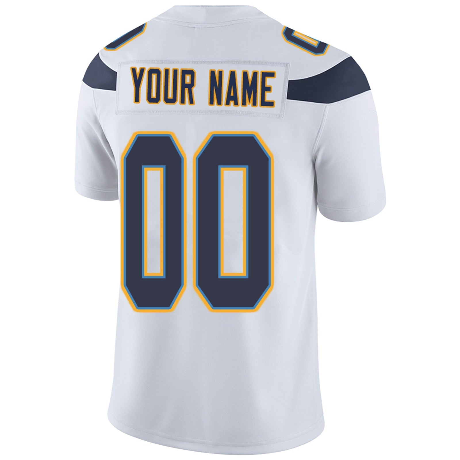 Custom LA.Chargers Football Jerseys Team Player or Personalized Design Your Own Name for Men's Women's Youth Jerseys Navy view 8