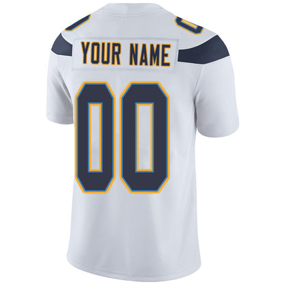 Custom LA.Chargers Football Jerseys Team Player or Personalized Design Your Own Name for Men's Women's Youth Jerseys Navy view 8