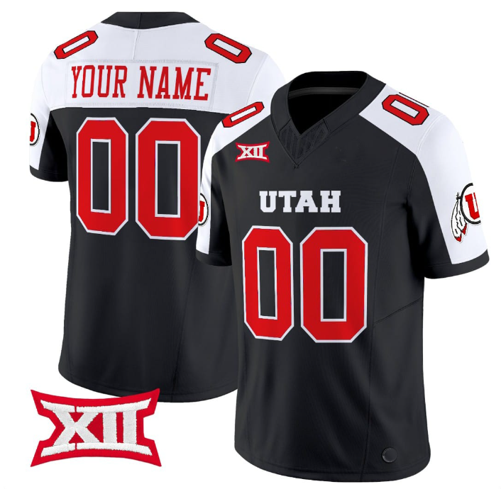 Custom UTAH Stitched American College Jerseys - Main View