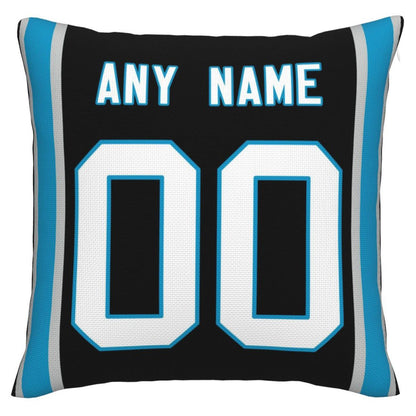Custom C.Panthers Pillow Football Team Decorative Throw Pillow Case Print Personalized Football Style Fans Letters & Number Birthday Gift Football Pillows - Main View
