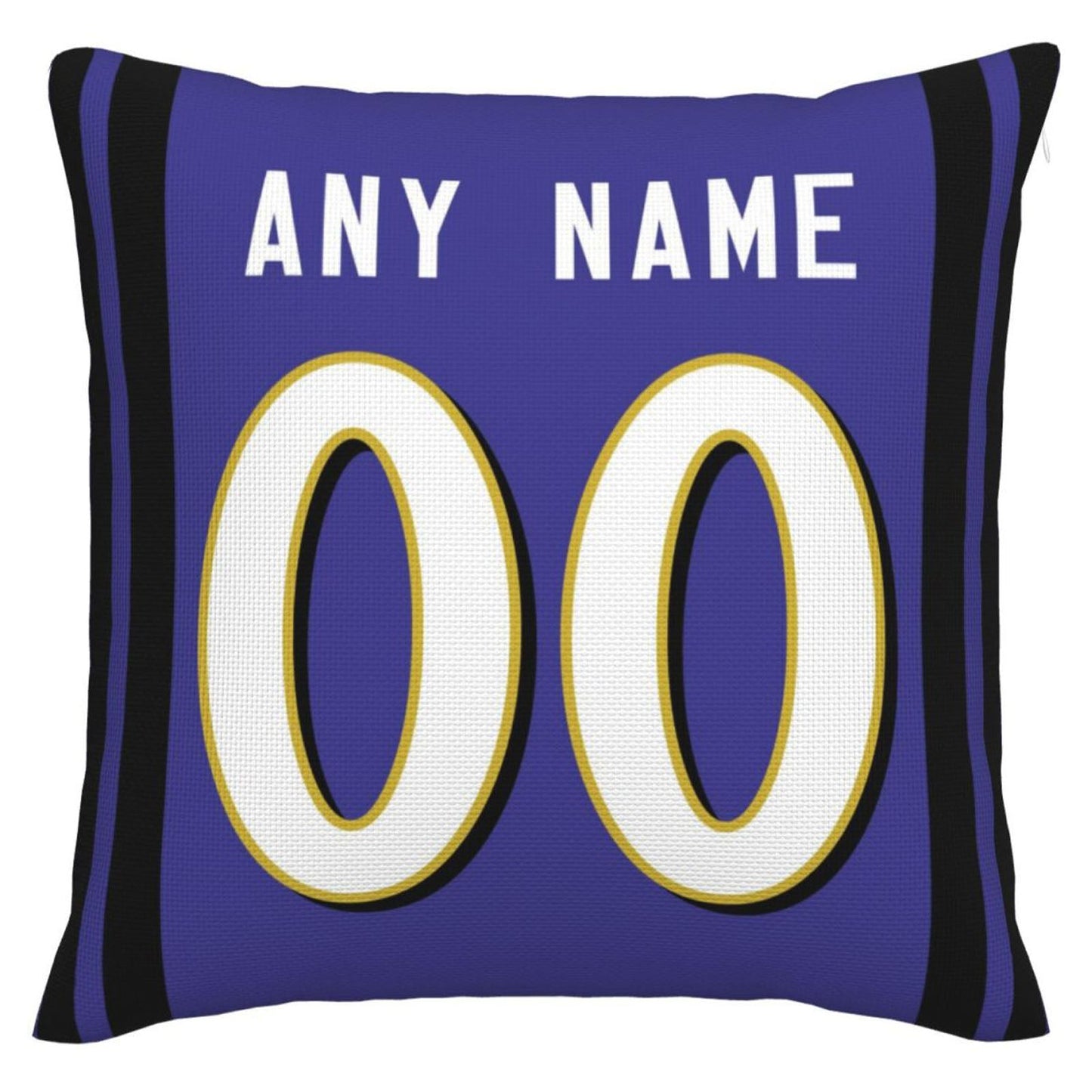 Custom B.Ravens Pillow Purple Football Team Decorative Throw Pillow Case Print Personalized Football Style Fans Letters & Number Birthday Gift Football Pillows - Main View