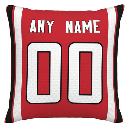 Custom A.Falcons Pillow Decorative Throw Pillow Case - Print Personalized Football Team Fans Name & Number Birthday Gift Football Pillows view 2