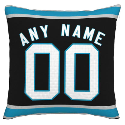 Custom C.Panthers Pillow Football Team Decorative Throw Pillow Case Print Personalized Football Style Fans Letters & Number Birthday Gift Football Pillows - Main View