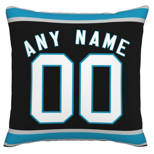 Custom C.Panthers Pillow Football Team Decorative Throw Pillow Case Print Personalized Football Style Fans Letters & Number Birthday Gift Football Pillows - Main View