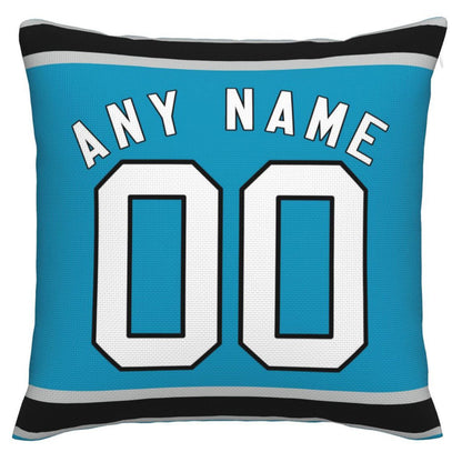 Custom C.Panthers Pillow Football Team Decorative Throw Pillow Case Print Personalized Football Style Fans Letters & Number Birthday Gift Football Pillows view 2