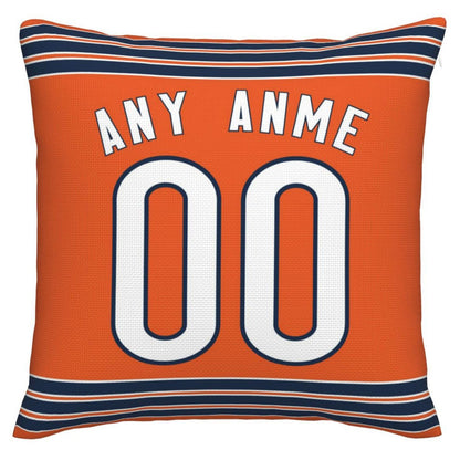 Custom C.Bears Pillow Decorative Throw Pillow Case - Print Personalized Football Team Fans Name & Number Birthday Gift Football Pillows view 2