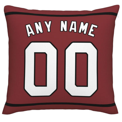 Custom A.Cardinals Pillow Decorative Throw Pillow Case - Print Personalized Football Team Fans Name & Number Birthday Gift Football Pillows view 3