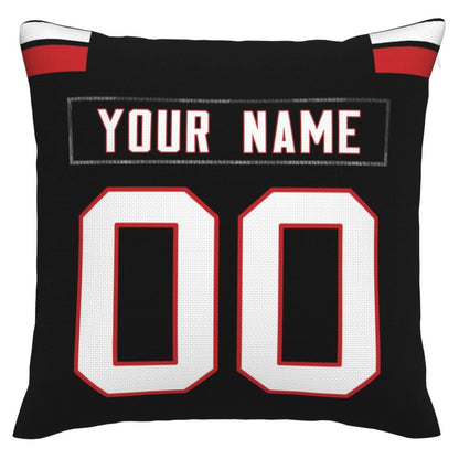 Custom A.Falcons Pillow Decorative Throw Pillow Case - Print Personalized Football Team Fans Name & Number Birthday Gift Football Pillows - Main View