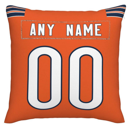 Custom C.Bears Pillow Decorative Throw Pillow Case - Print Personalized Football Team Fans Name & Number Birthday Gift Football Pillows - Main View